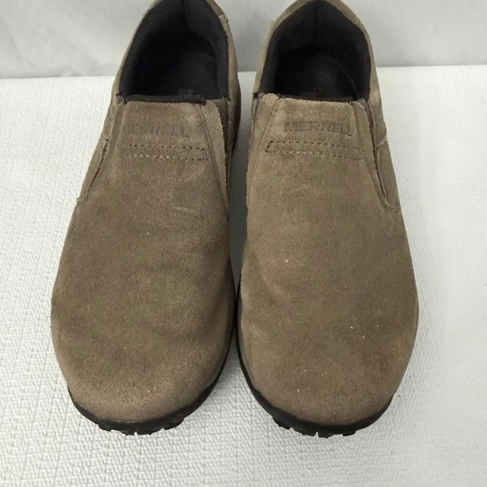 Merrell Jungle Moc Shoes Mens Size 10 Brown Suede Slip On Casual Comfort
